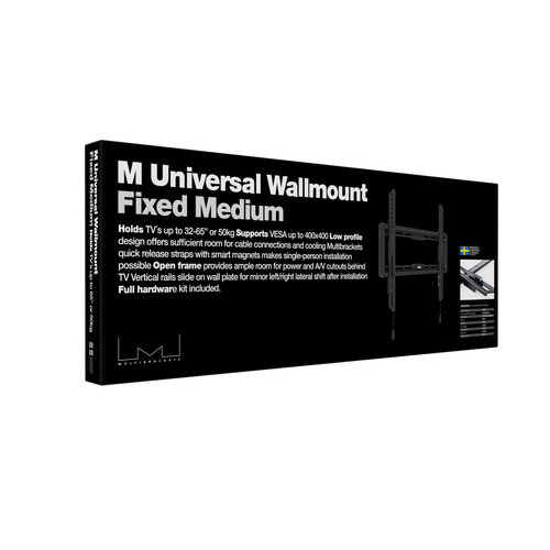 Multibrackets M Universal Wallmount Fixed Medium Black
