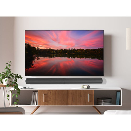 Cavus WMF204+CMSARCB Platte TV beugel met Sonos Arc muurbeugel <br />
zwart