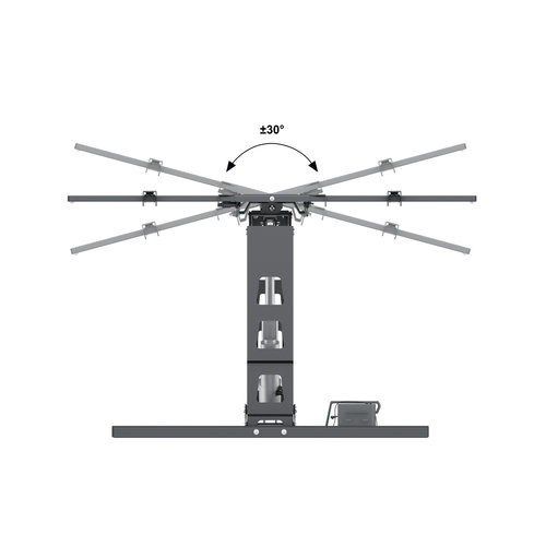 Multibrackets Elektrische TV Beugel Pull Down Full Motion Flexarm 42-80''