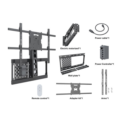 Multibrackets Elektrische TV Beugel Pull Down Full Motion Flexarm 42-80''