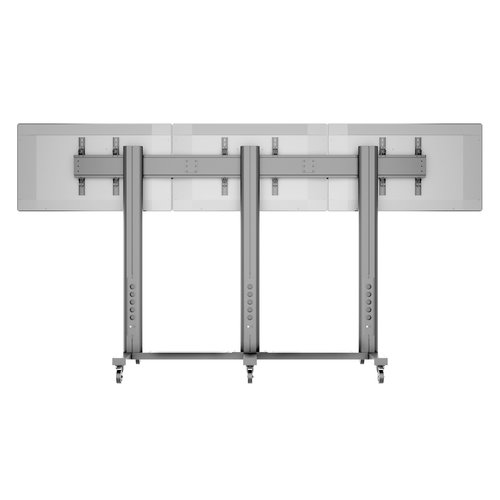 Multibrackets Public Video Wall Stand 2 (55-75 inch) of 3 schermen (40-55)'' Zwart