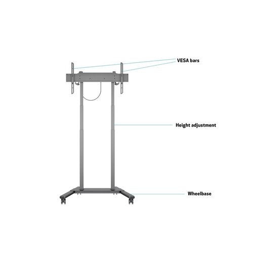 Multibrackets MultiBrackets elektrisch verrijdbare TV Vloerstandaard