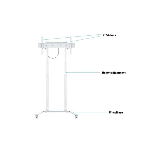 Multibrackets MultiBrackets elektrisch verrijdbare TV Vloerstandaard