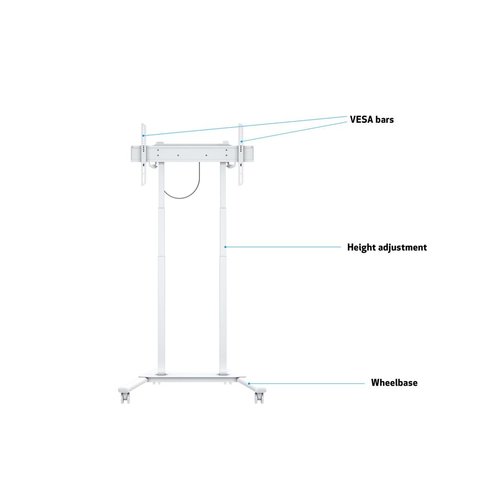 Multibrackets MultiBrackets elektrisch verrijdbare TV Vloerstandaard