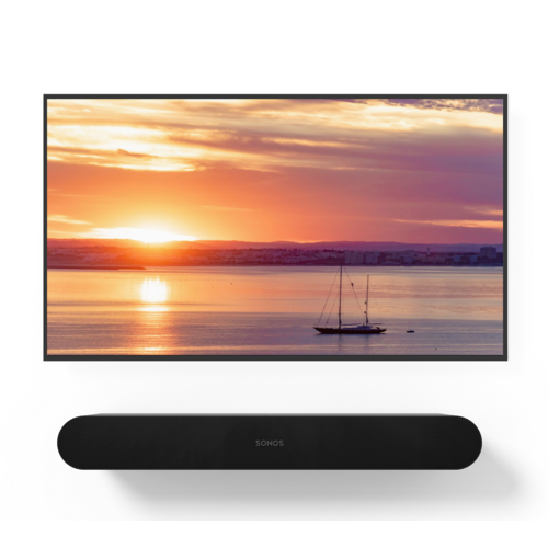 Cavus Muurbeugel set voor Sonos Ray zwart & 37 - 70 Inch televisie