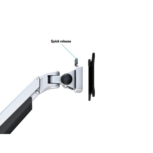 Multibrackets Monitorarm voor 4 schermen Zilvergrijs