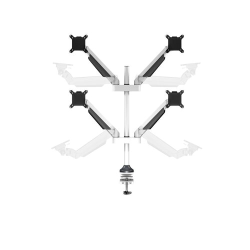 Multibrackets Monitorarm voor 4 schermen Wit