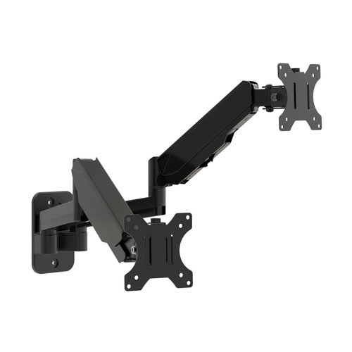 Multibrackets Wandbeugel voor 2 monitoren met gasveer verstelling