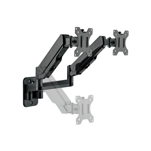 Multibrackets Wandbeugel voor 2 monitoren met gasveer verstelling