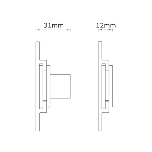 Multibrackets Muursteun Universal Super Slim Large [zilver]