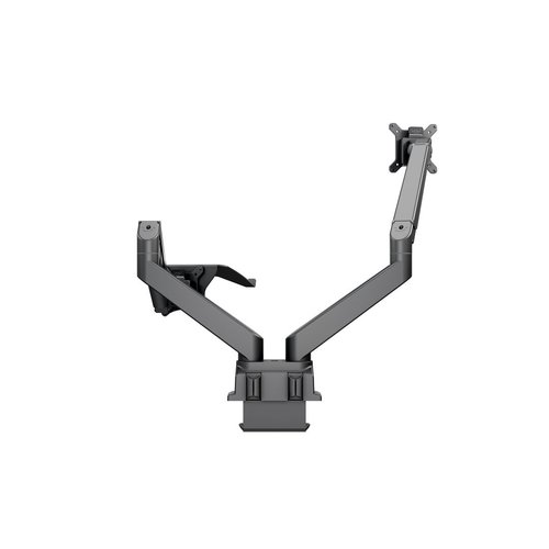 Multibrackets Monitorarm + Laptop arm Zwart