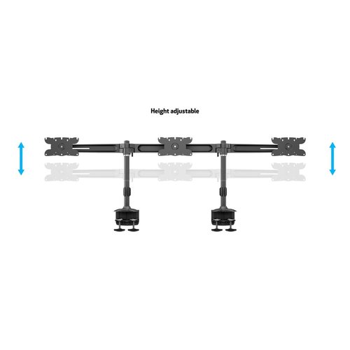 Multibrackets M VESA Desktopmount Triple Desk Clamp 24"-32"