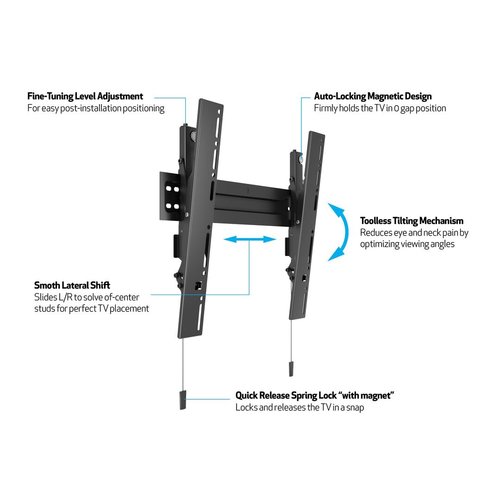 Multibrackets M VESA Wallmount Super Slim Tilt 400 MAX