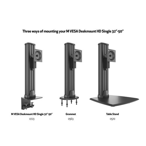 Multibrackets Monitorarm Single Verticaal Heavy Duty