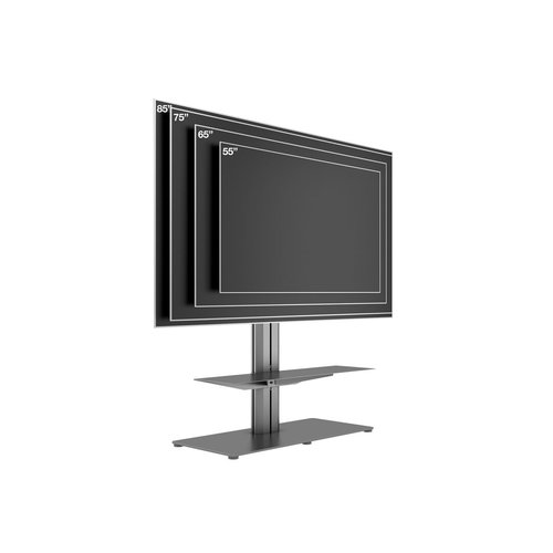 Multibrackets M Public Display Stand 110 HD Single w. Floorbase Black