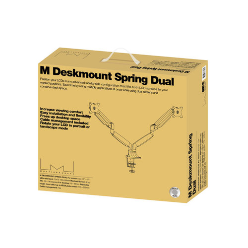 Multibrackets M Deskmount Gas Spring Dual Silver