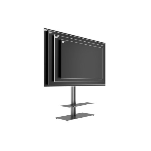 Multibrackets M Public Display Stand 145 HD Single Floorbase Black