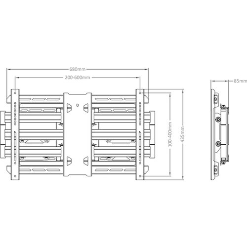 Multibrackets TV Beugel Pro Super Duty  71 cm - 125 kg