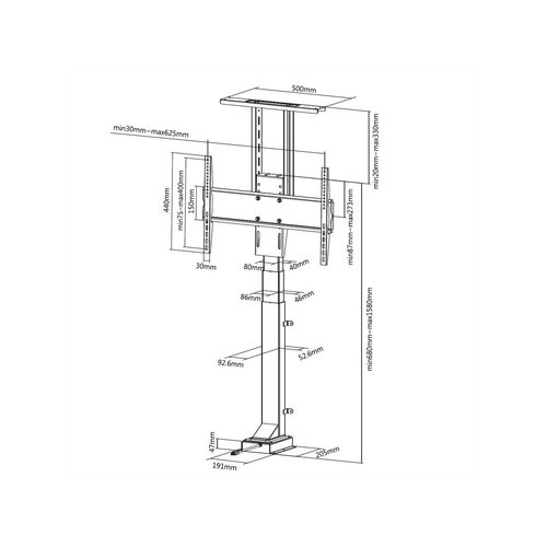 Multibrackets M Motorized TV Lift Large 37 t/m 65 inch