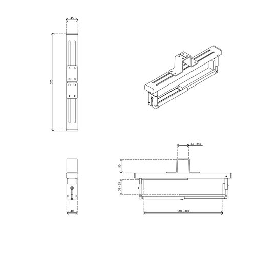 Dataflex Viewmate computerhouder - bureau 362