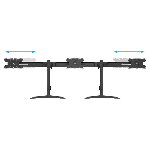 Multibrackets Monitorarm Triple Monitor Stand (24 - 32 inch)