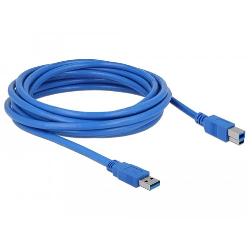 DeLock USB A male - USB B male kabel (USB 3.0) - 5.0 meter