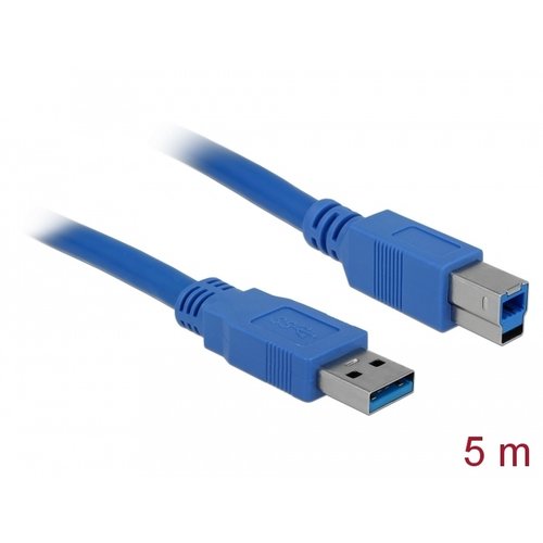 DeLock USB A - USB B kabel - 5.0 meter