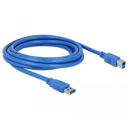 DeLock USB A male - USB B male kabel (USB 3.0) - 3.0 meter