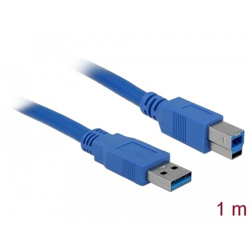 DeLock USB A male - USB B male kabel (USB 3.0) - 1.0 meter