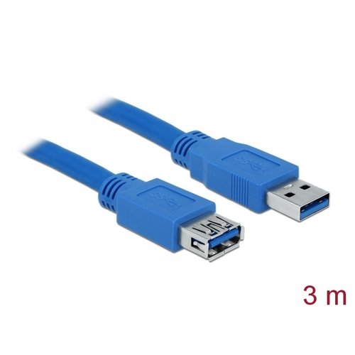 DeLock USB A male - USB A female verlengkabel (USB 3.0) - 3.0 meter