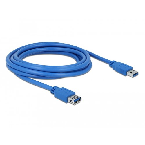 DeLock USB A male - USB A female verlengkabel (USB 3.0) - 3.0 meter DeLock USB A male - USB A female verlengkabel (USB 3.0) - 3.0 meter