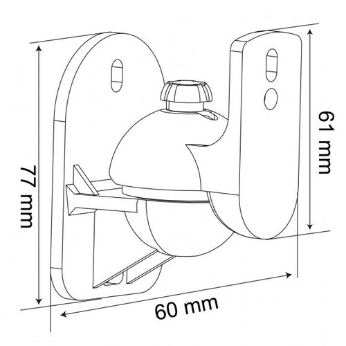 MyWall Speakerbeugel  HB4