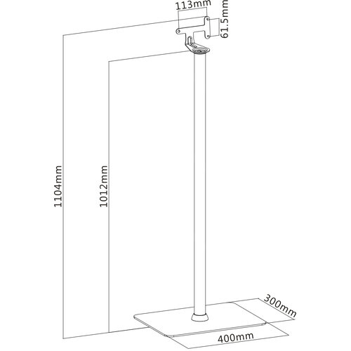 MyWall Sonos Speakerstandaard voor SONOS PLAY:1 & PLAY:3 (set van 2 stuks)-Wit