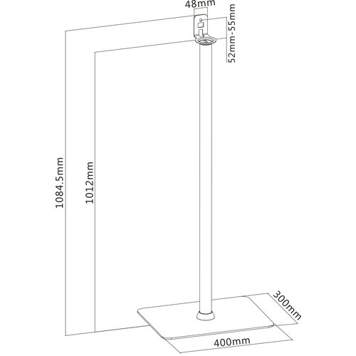 MyWall Sonos Speakerstandaard voor SONOS PLAY:1 & PLAY:3 (set van 2 stuks)-Wit