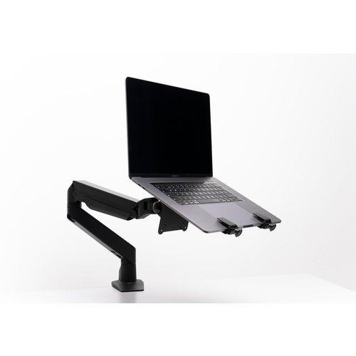 Multibrackets Laptophouder voor Monitorarm met gasveer Zwart