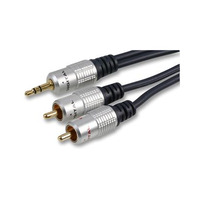 3.5mm - 2 RCA kabel - 10 meter