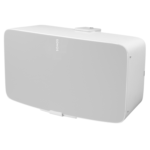 Cavus Wandbeugel voor Sonos Five & Play:5 (gen 2) Wit (Horizontale montage)