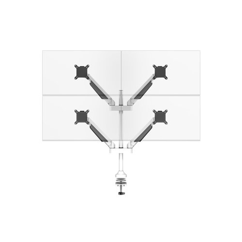 Multibrackets Monitorarm voor 4 schermen Wit