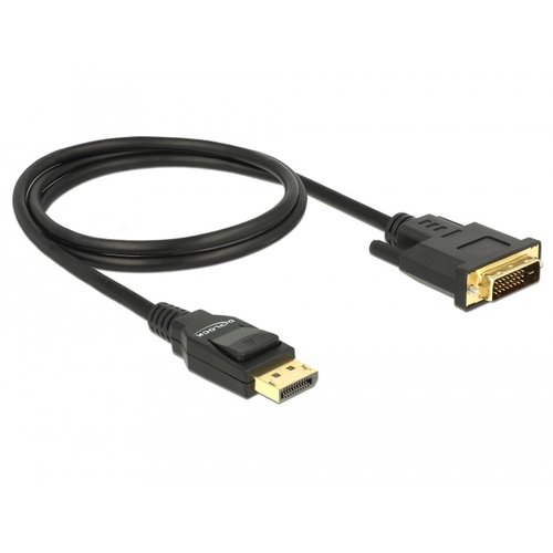 DeLock  DisplayPort 1.2 male > DVI 24+1 male passive 4K 30 Hz - 1 meter