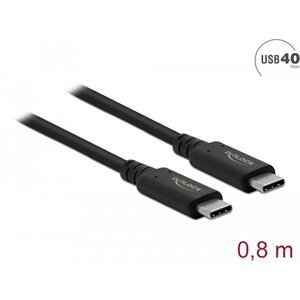 DeLock USB C- USB C kabel - USB4™ 0.8 meter