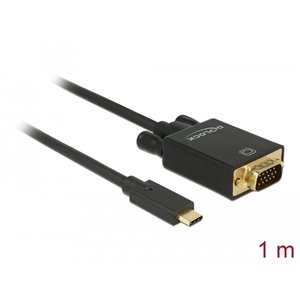 DeLock USB C - VGA Kabel - 1.0 meter