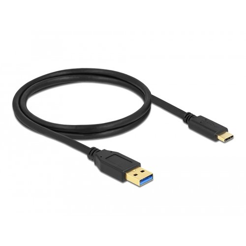 DeLock USB A male - USB Type-C™ male kabel - 1.0 meter