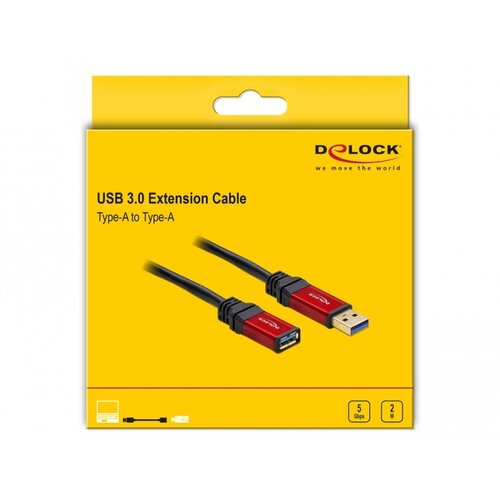 DeLock Premium USB A male - USB A female verlengkabel (USB 3.0) - 2.0 meter