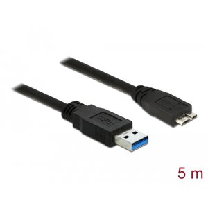 DeLock USB A - Micro USB B kabel - 5.0 meter