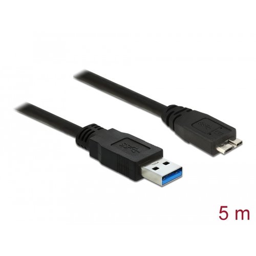 DeLock USB A male - Micro USB B male kabel (USB 3.0) - 5.0 meter