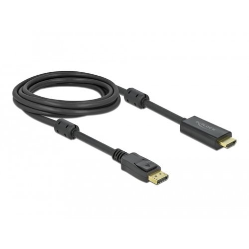 DeLock Actieve DisplayPort 1.2 naar HDMI kabel - 3.0 meter