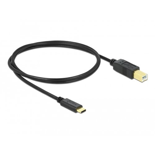 DeLock USB Type C male - USB B male kabel - 1.0 meter