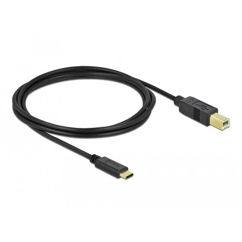 DeLock USB Type C male - USB B male kabel - 2.0 meter