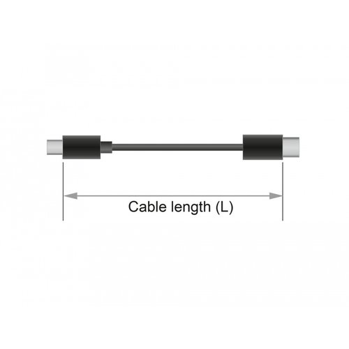 DeLock USB Type C male - USB B male kabel - 4.0 meter