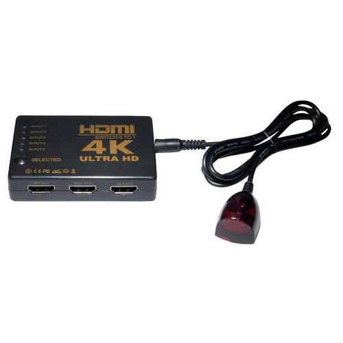 MaxTrack HDMI Switch - 5 in - 1 uit (4K@30Hz)